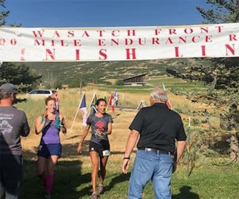 Wasatch 100-Bree Finish Line